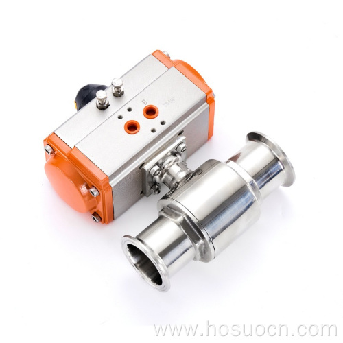 Stainless Steel Sanitary Ball Valve with Pneumatic Actuator